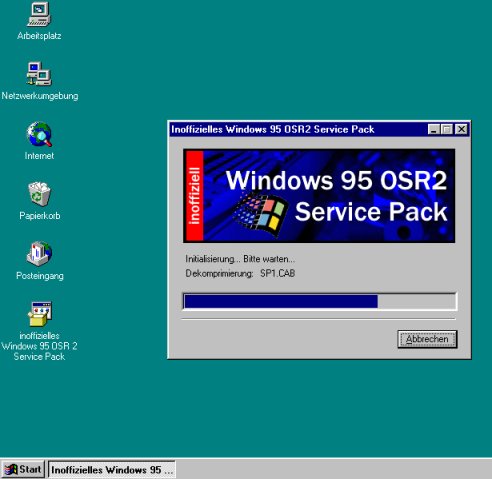 Windows 95 Service Pack (ab OSR 2)