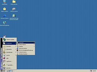 Windows 98 Screenshot nach der Installation