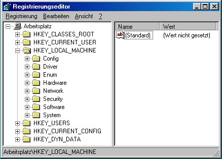 Windows 95/98 Registry bereinigen (damals wie heute)