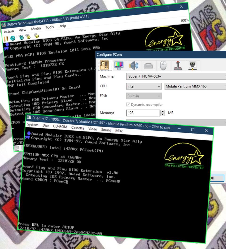 PCem & 86Box: PC Emulatoren für alte Retro Spiele