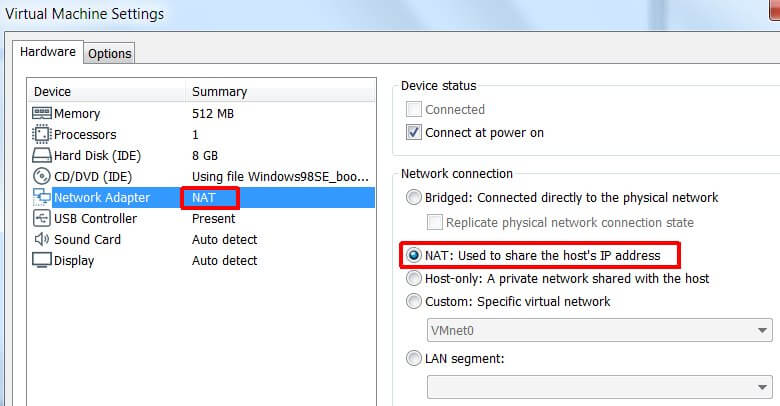 vmware nat